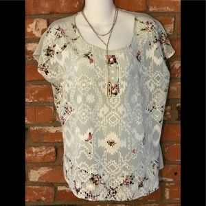 Johnny Was 4 Love and Liberty Silk Blouse